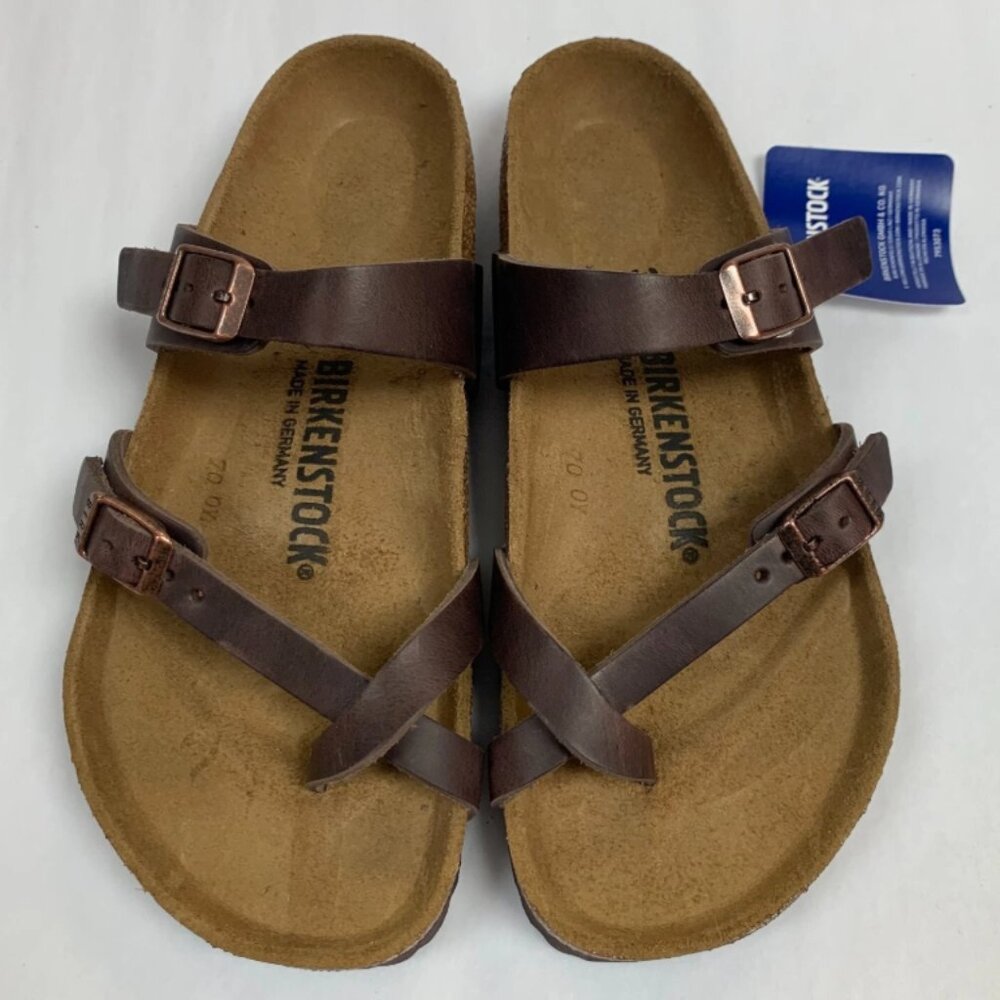 Birkenstock Mayari Habana Oiled Leather Regular Width Sandals